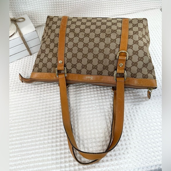 🤎Gucci Abbey Monogram Zip Tote-has wear - Picture 5 of 15